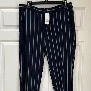 Banana Republic Striped Avery Pant Navy Size 8